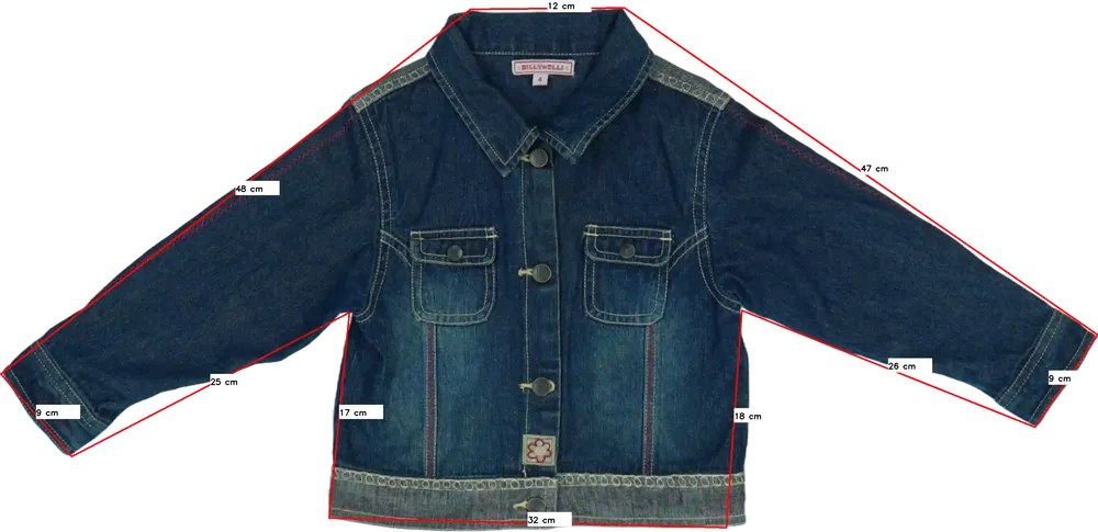 Kék Egyéb Farmerdzseki EU 104 / UK 4 év / US 4T/XS