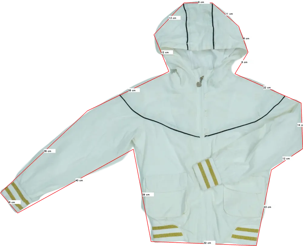 Fehér Egyéb Átmeneti kabát EU 152 / UK 12 év / US 12 év/L