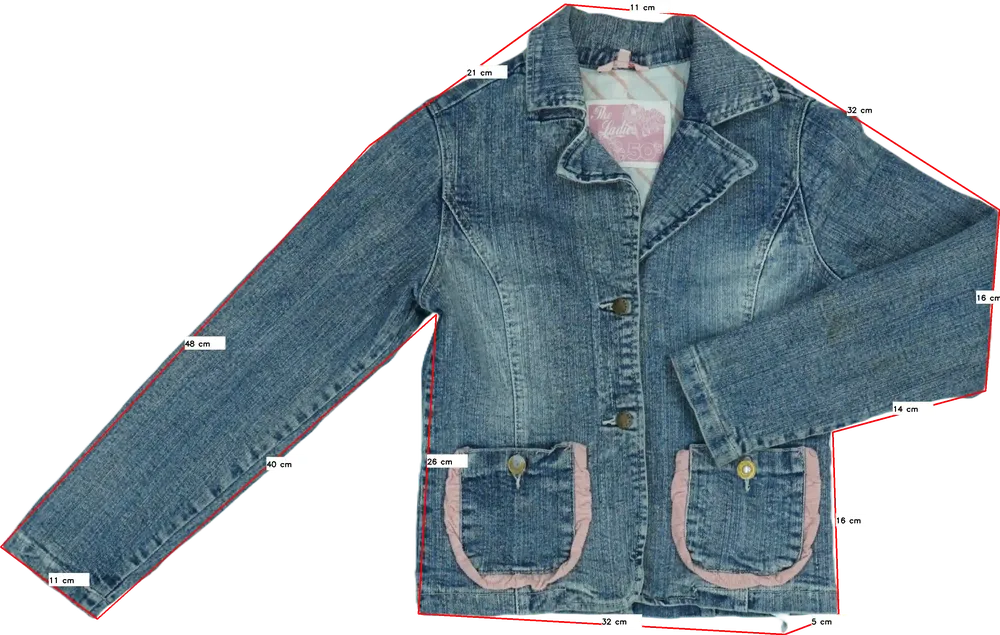 Kék Kids Farmerdzseki EU 140 / UK 10 év / US 10 év/L