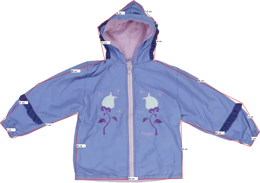 Lila Egyéb Átmeneti kabát EU 128 / UK 8 év / US 8 év/M