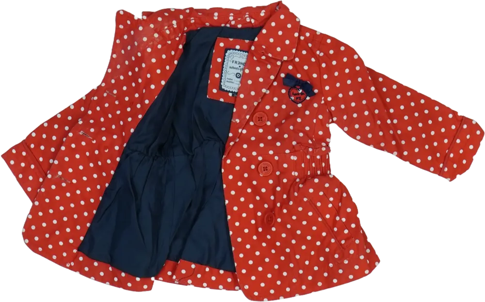 Piros FR3NDZ Átmeneti kabát EU 74 / UK 6-9 hónap / US 6-9 hónap