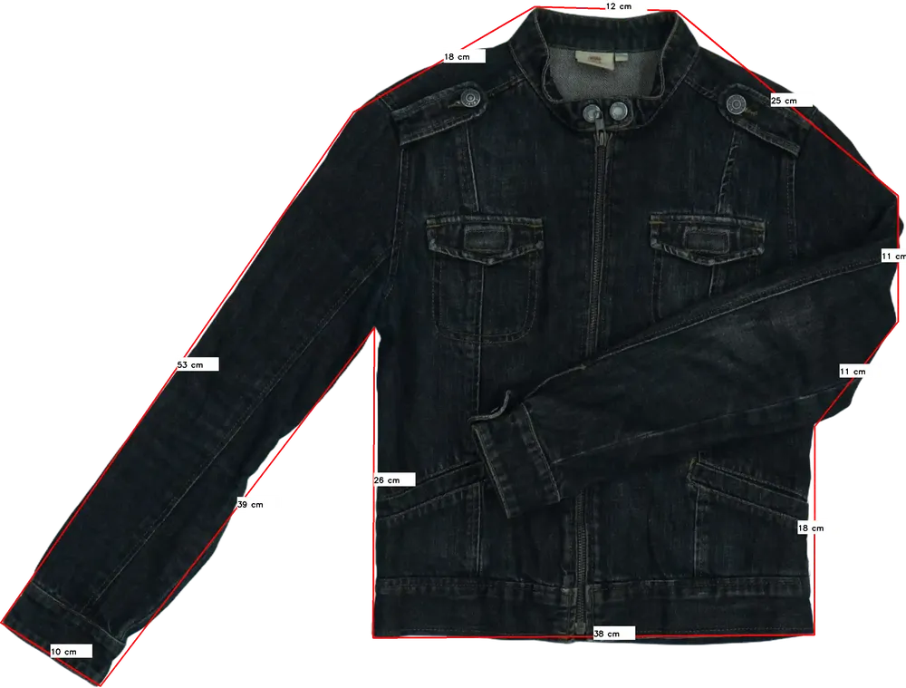 Fekete Egyéb Átmeneti kabát EU 152 / UK 12 év / US 12 év/L