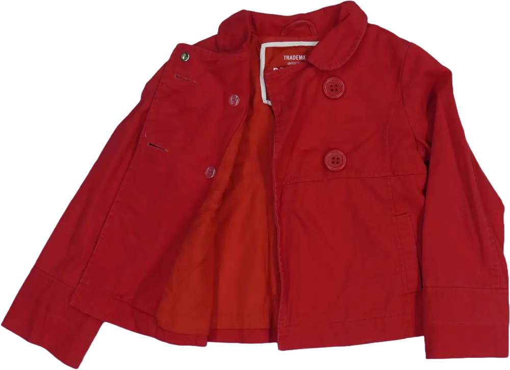 Piros Benetton Átmeneti kabát EU 128 / UK 8 év / US 8 év/M