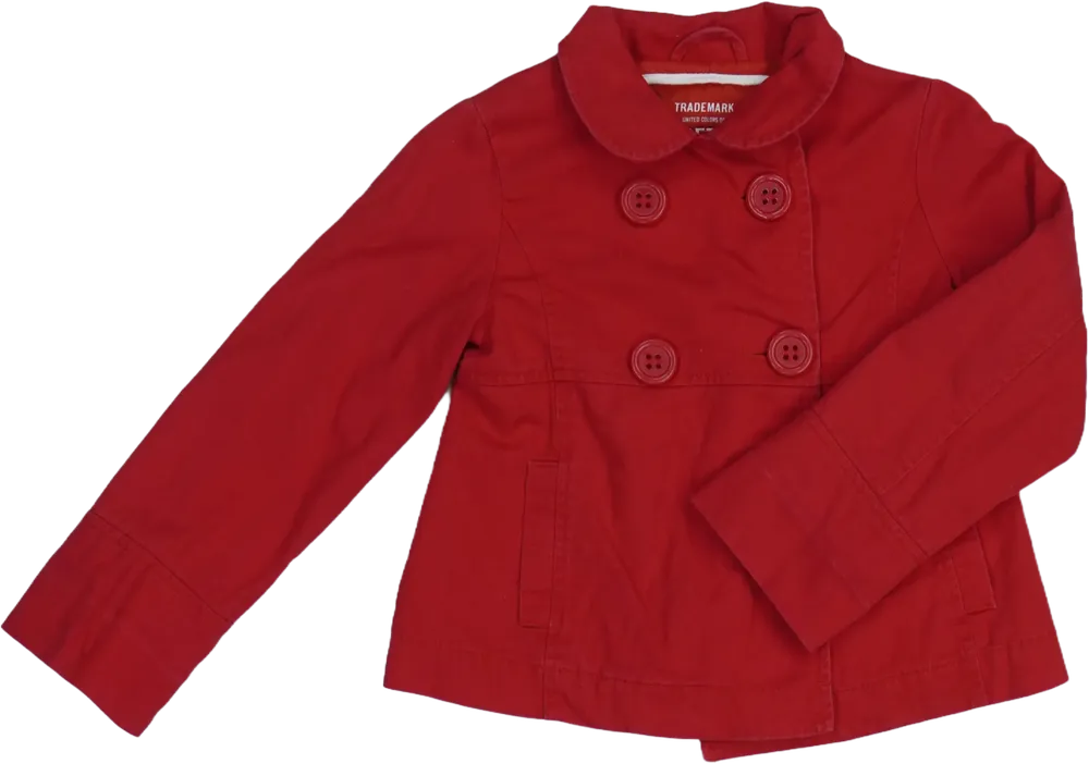 Piros Benetton Átmeneti kabát EU 128 / UK 8 év / US 8 év/M