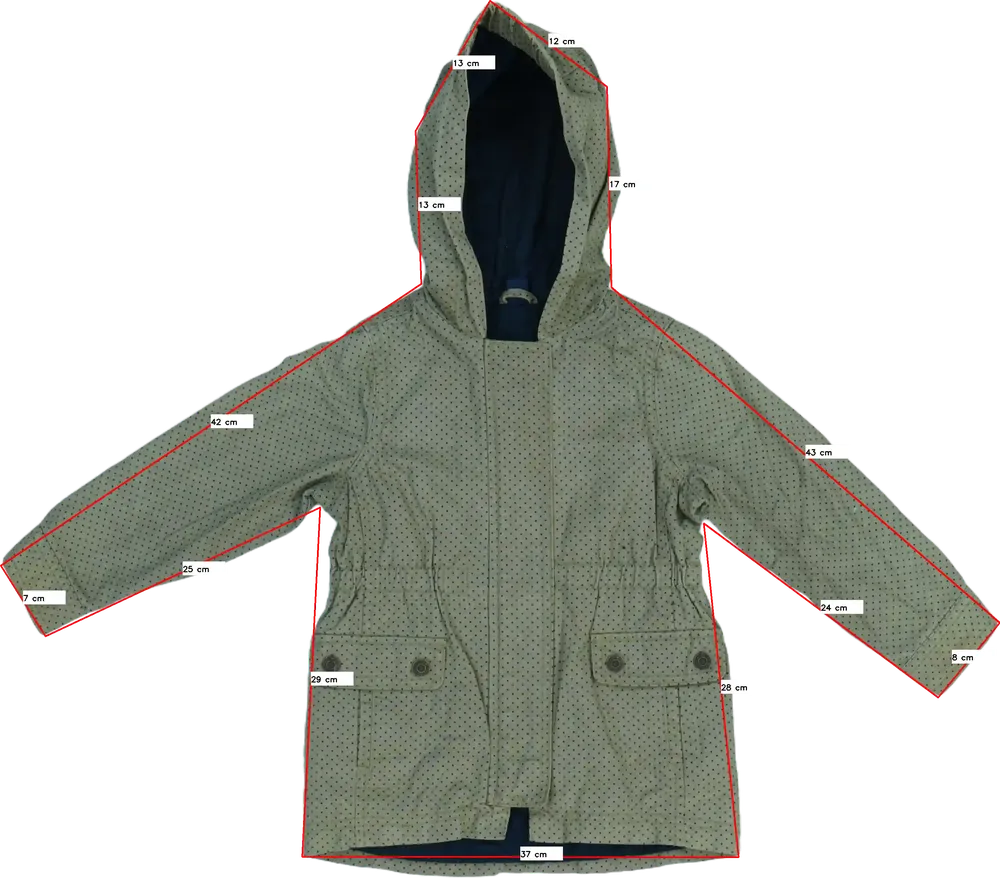 Zöld GAP Átmeneti kabát EU 104 / UK 4 év / US 4T/XS