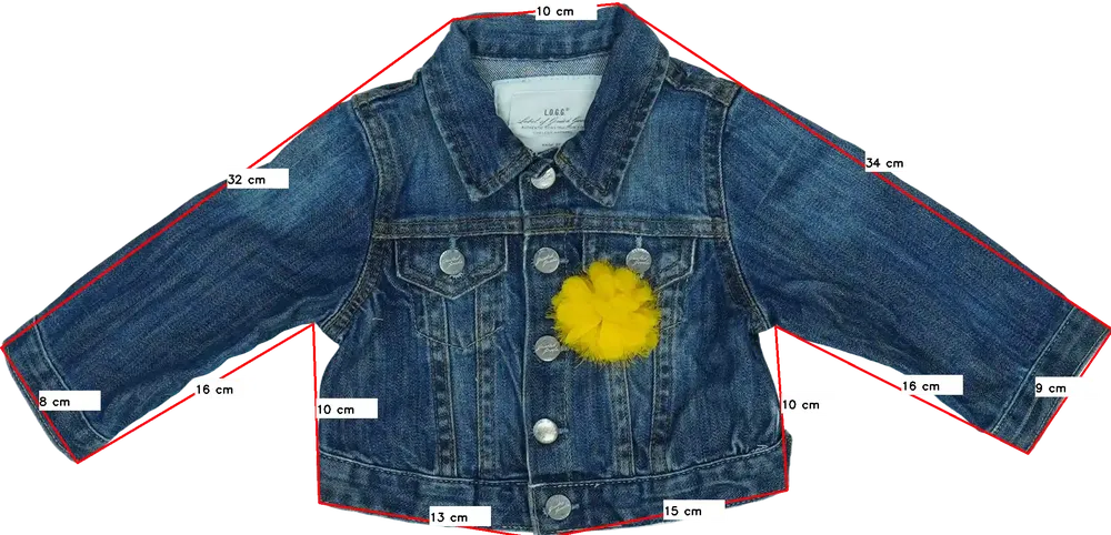 Kék H&amp;M Farmerdzseki EU 92 / UK 2 év / US 2T