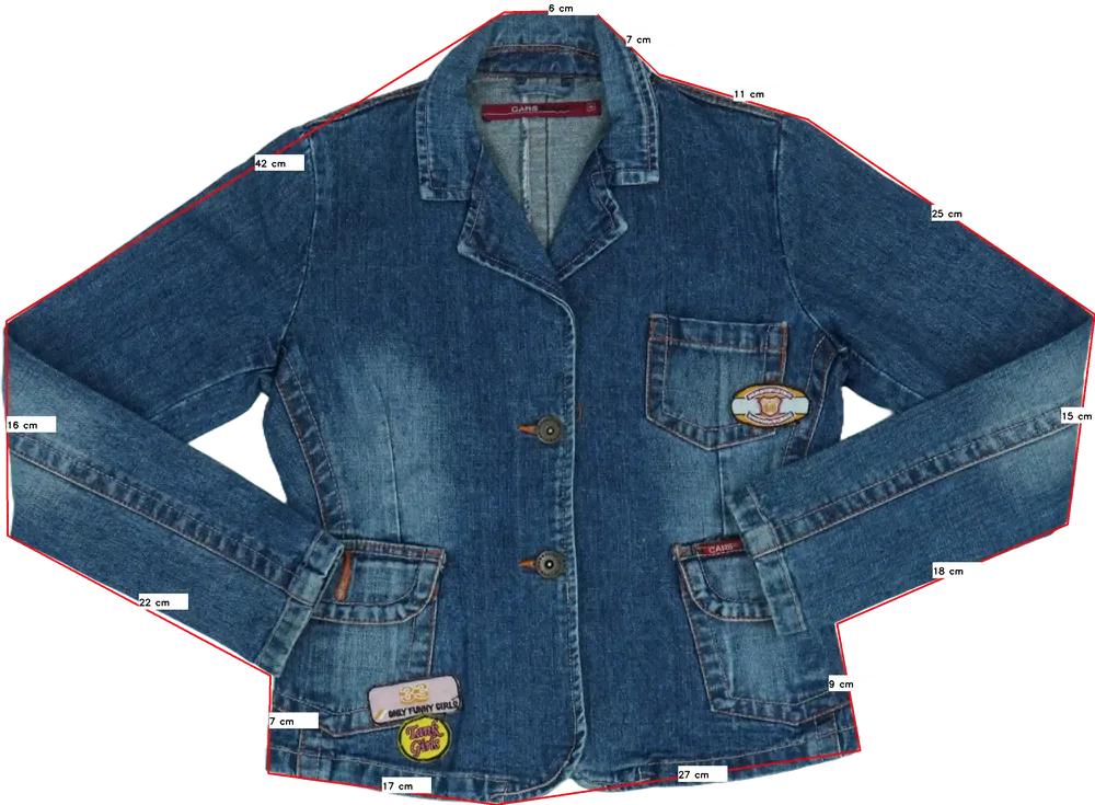 Kék Egyéb Farmerdzseki EU 176 / UK 16 év / US XL