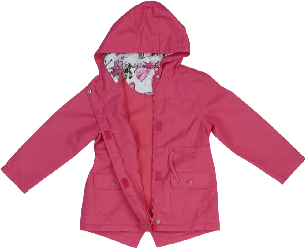 Rózsaszín Dunnes Átmeneti kabát EU 116 / UK 6 év / US 6 év/S