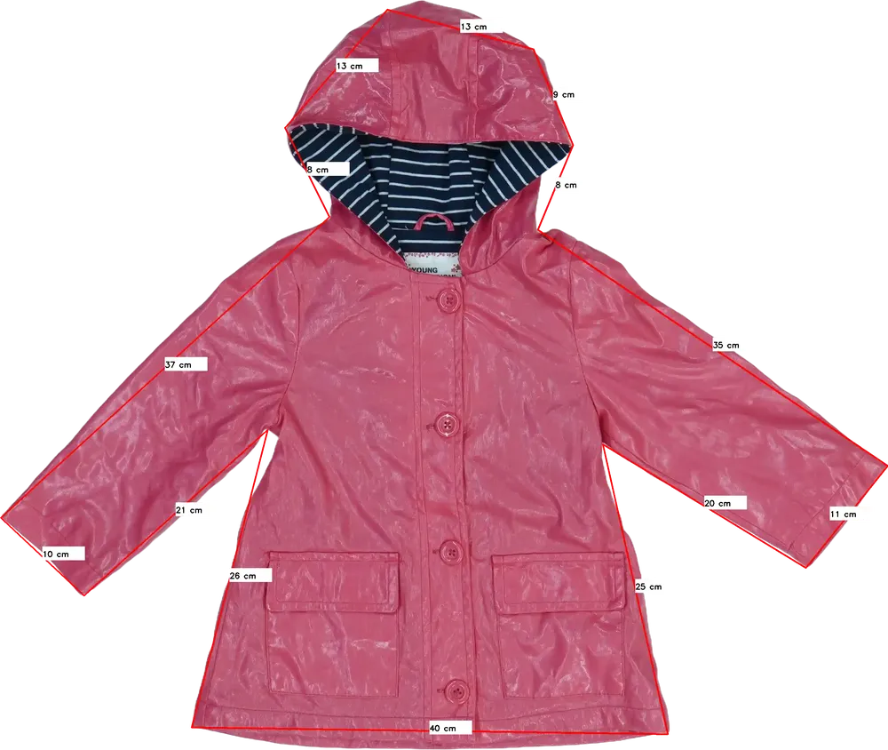 Pink Young Dimension Raincoat EU 98 / UK 3 years / US 3T