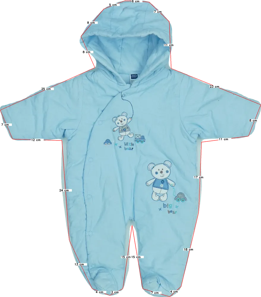 Kék M&amp;Co. Baby overál EU 62 / UK 0-3 hónap / US 0-3 hónap