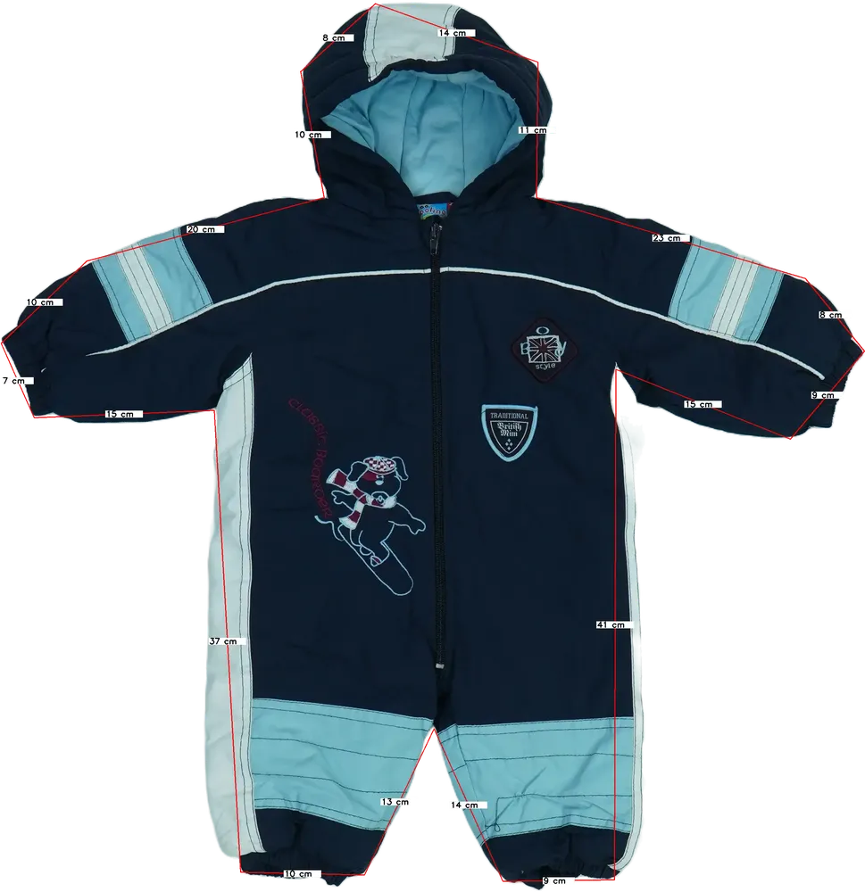 Kék Topolino Baby overál EU 68 / UK 3-6 hónap / US 3-6 hónap