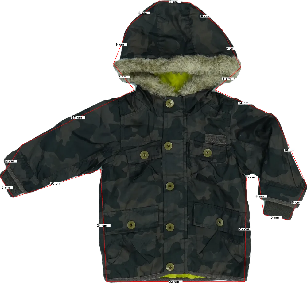 Terepszínű Matalan Széldzseki EU 80 / UK 9-12 hónap / US 12 hónap