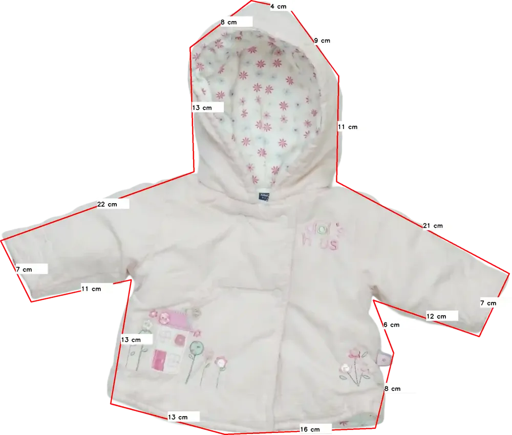 Rózsaszín M&amp;Co. Télikabát EU 56 / UK Újszülött / US Újszülött