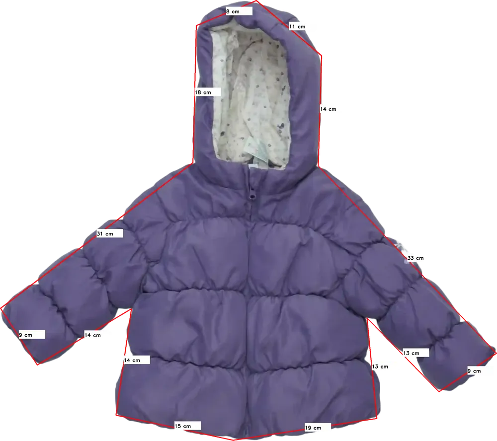 Lila The Baby Club Télikabát EU 80 / UK 9-12 hónap / US 12 hónap