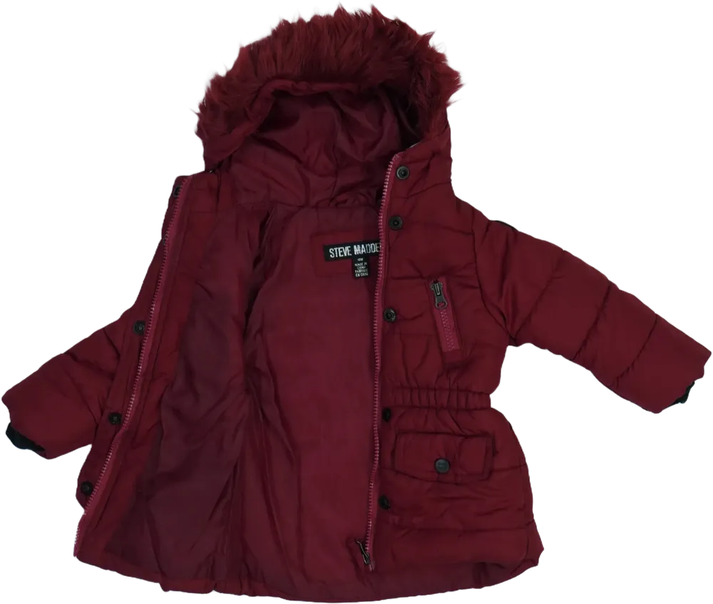 Bordó Steve Madden Télikabát EU 86 / UK 12-18 hónap / US 18 hónap