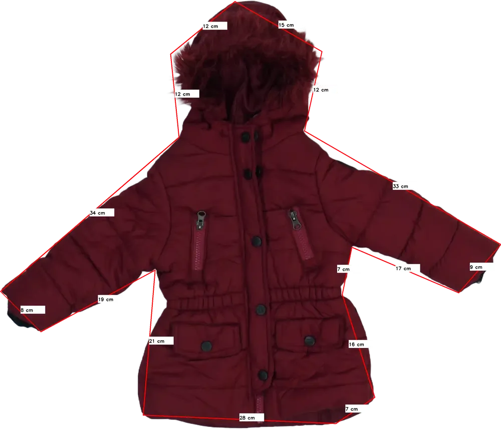 Bordó Steve Madden Télikabát EU 86 / UK 12-18 hónap / US 18 hónap