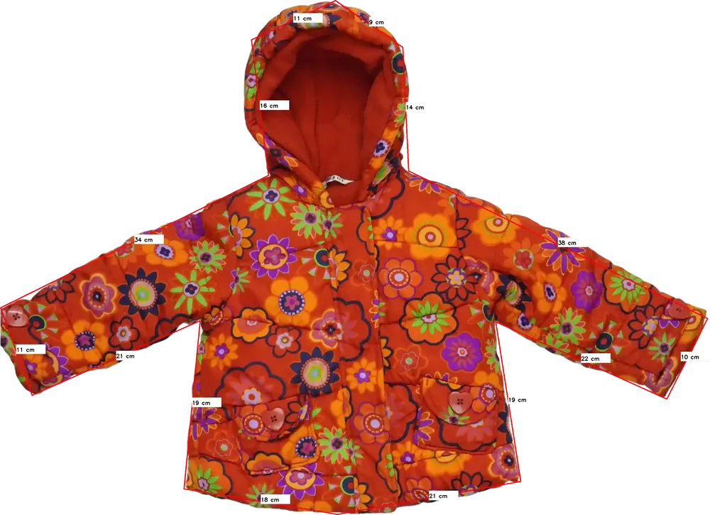 Piros George Télikabát EU 92 / UK 2 év / US 2T