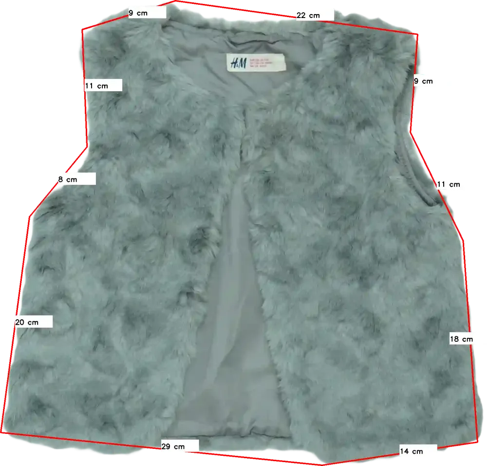 Szürke H&amp;M Mellény EU 128 / UK 8 év / US 8 év/M