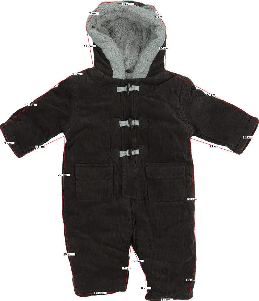 Barna Mothercare Baby overál EU 68 / UK 3-6 hónap / US 3-6 hónap