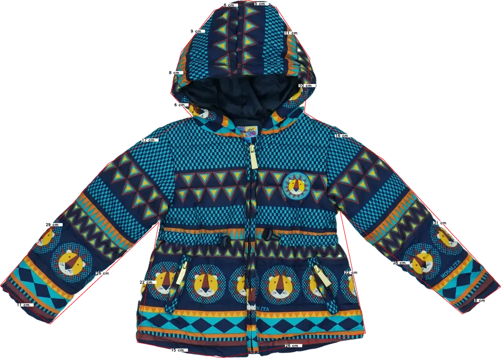 Kék Rosalita Télikabát EU 104 / UK 4 év / US 4T/XS