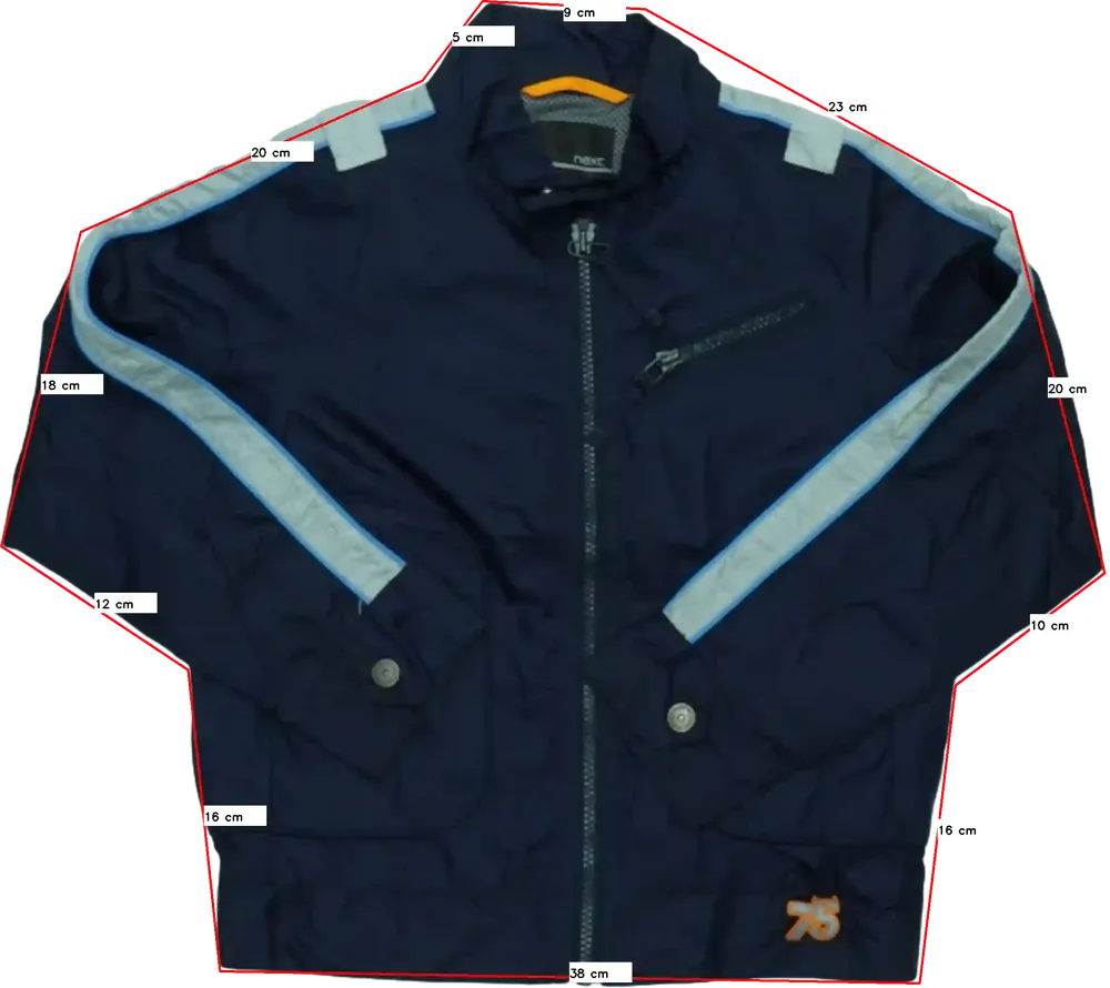 Kék Next Széldzseki EU 122 / UK 7 év / US 7 év/M