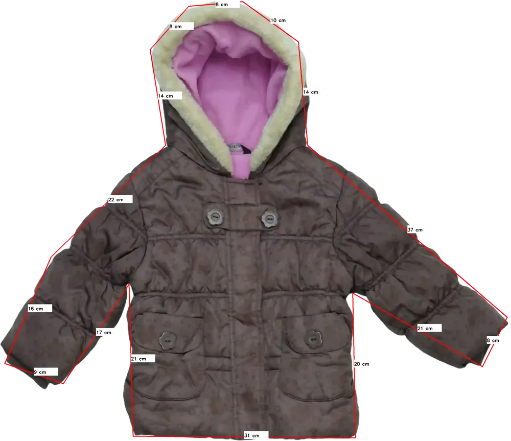 Barna George Télikabát EU 86 / UK 12-18 hónap / US 18 hónap