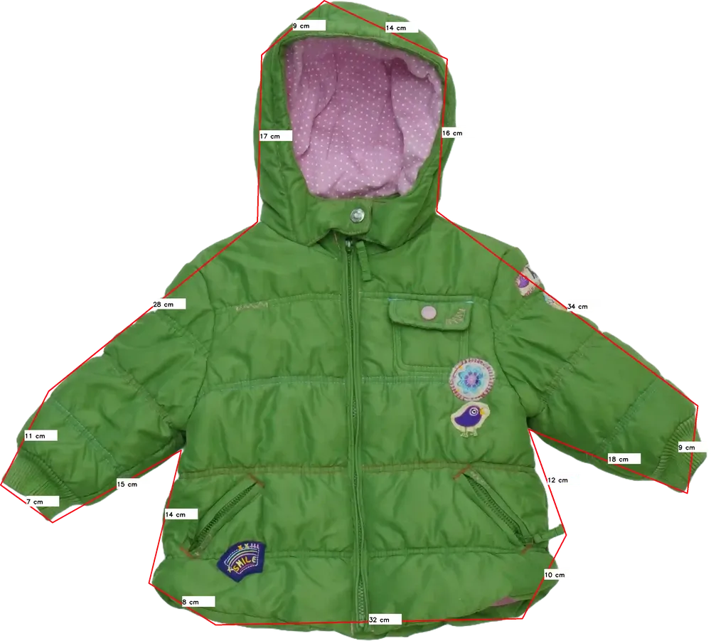 Zöld Next Télikabát EU 92 / UK 2 év / US 2T