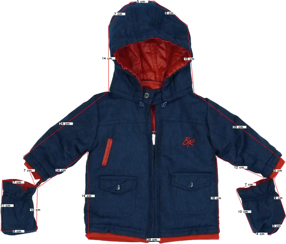 Kék Rosalita Átmeneti kabát EU 68 / UK 3-6 hónap / US 3-6 hónap