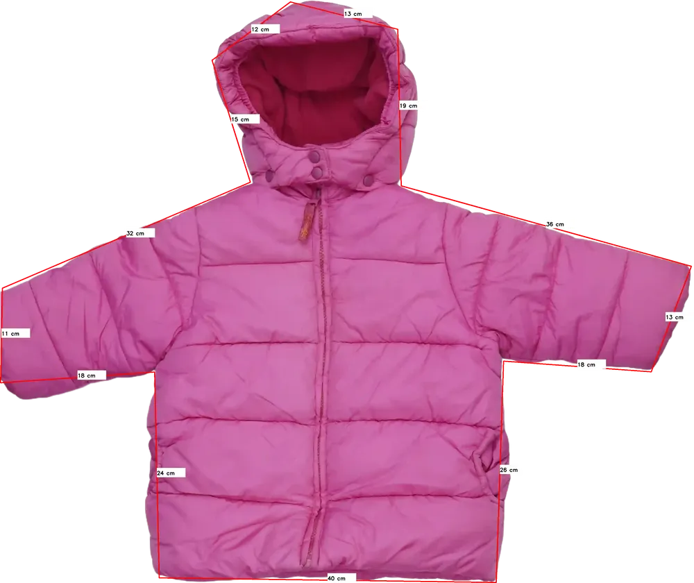 Rózsaszín H&amp;M Télikabát EU 86 / UK 12-18 hónap / US 18 hónap