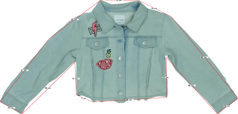 Kék Overkids Farmerdzseki EU 110 / UK 5 év / US 5 év/XS