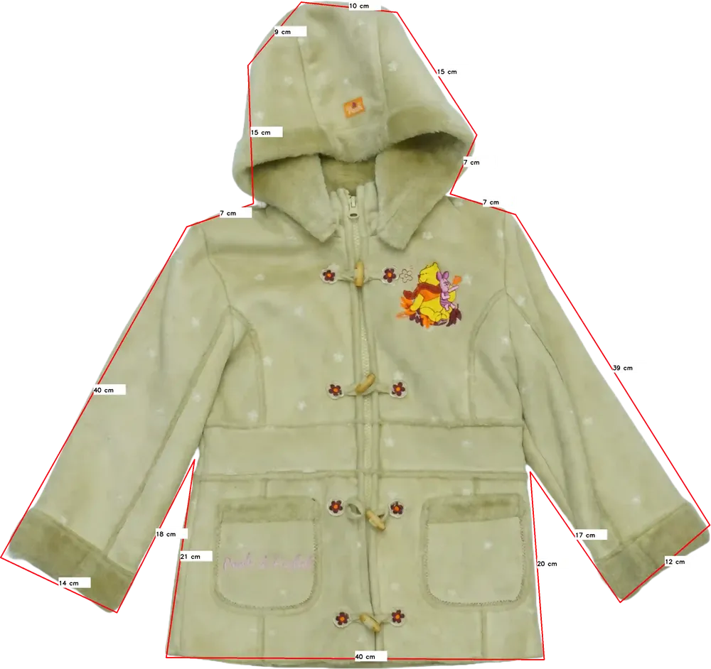 Barna Disney Télikabát EU 110 / UK 5 év / US 5 év/XS