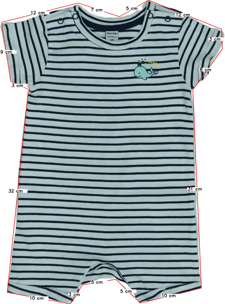 Fehér DopoDopo Napozó EU 68 / UK 3-6 hónap / US 3-6 hónap