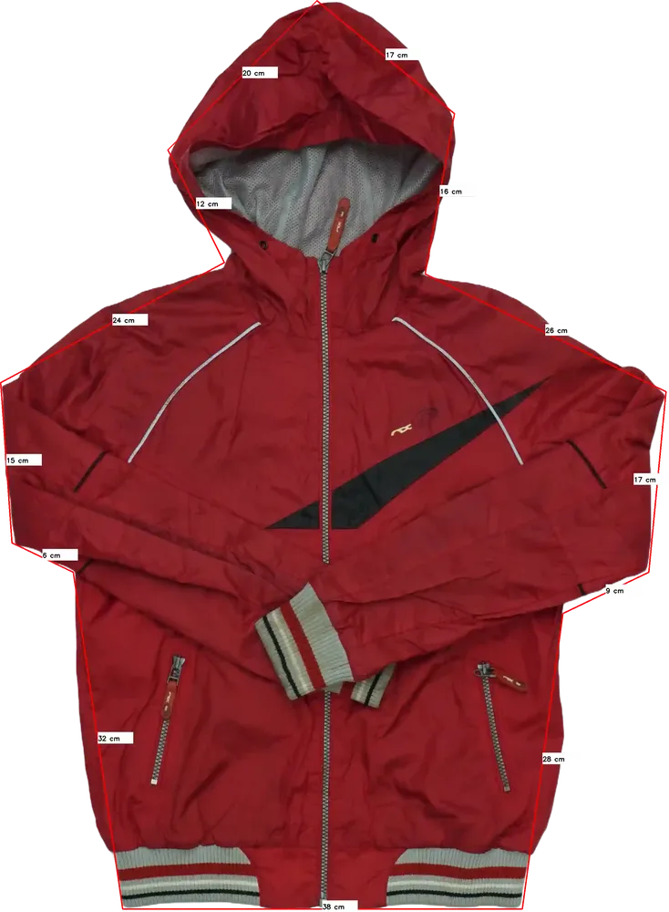 Bordó Next Széldzseki EU 152 / UK 12 év / US 12 év/L