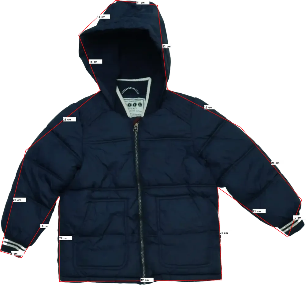 Kék Matalan Télikabát EU 110 / UK 5 év / US 5 év/XS