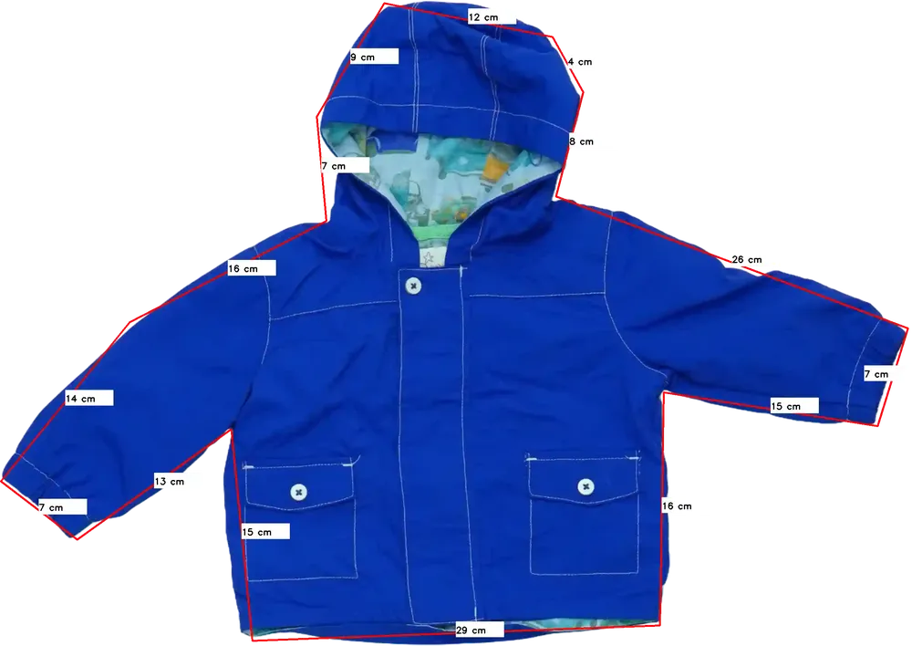 Kék Next Széldzseki EU 74 / UK 6-9 hónap / US 6-9 hónap