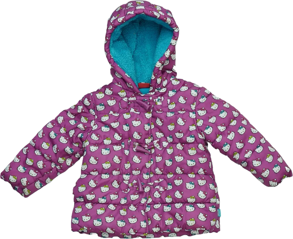 Lila Hello Kitty Télikabát EU 86 / UK 12-18 hónap / US 18 hónap
