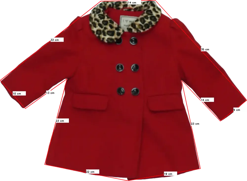 Piros Next Átmeneti kabát EU 80 / UK 9-12 hónap / US 12 hónap