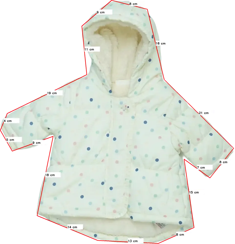 Fehér Next Télikabát EU 62 / UK 0-3 hónap / US 0-3 hónap