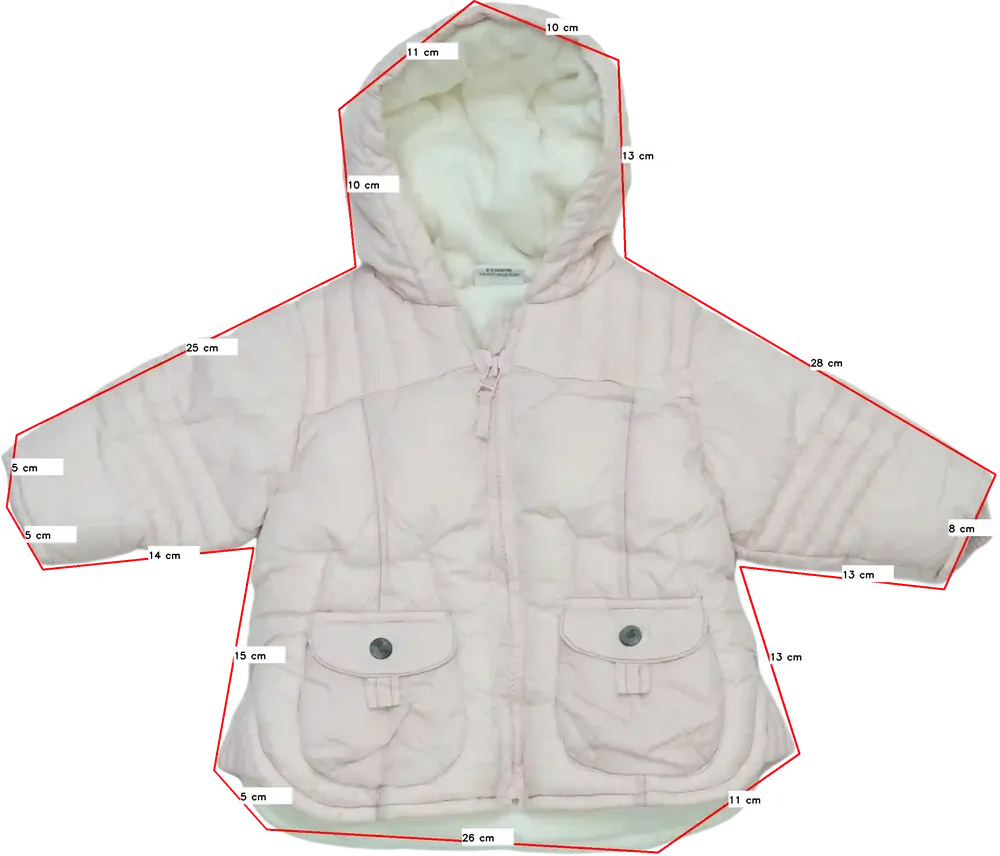 Rózsaszín Next Télikabát EU 74 / UK 6-9 hónap / US 6-9 hónap