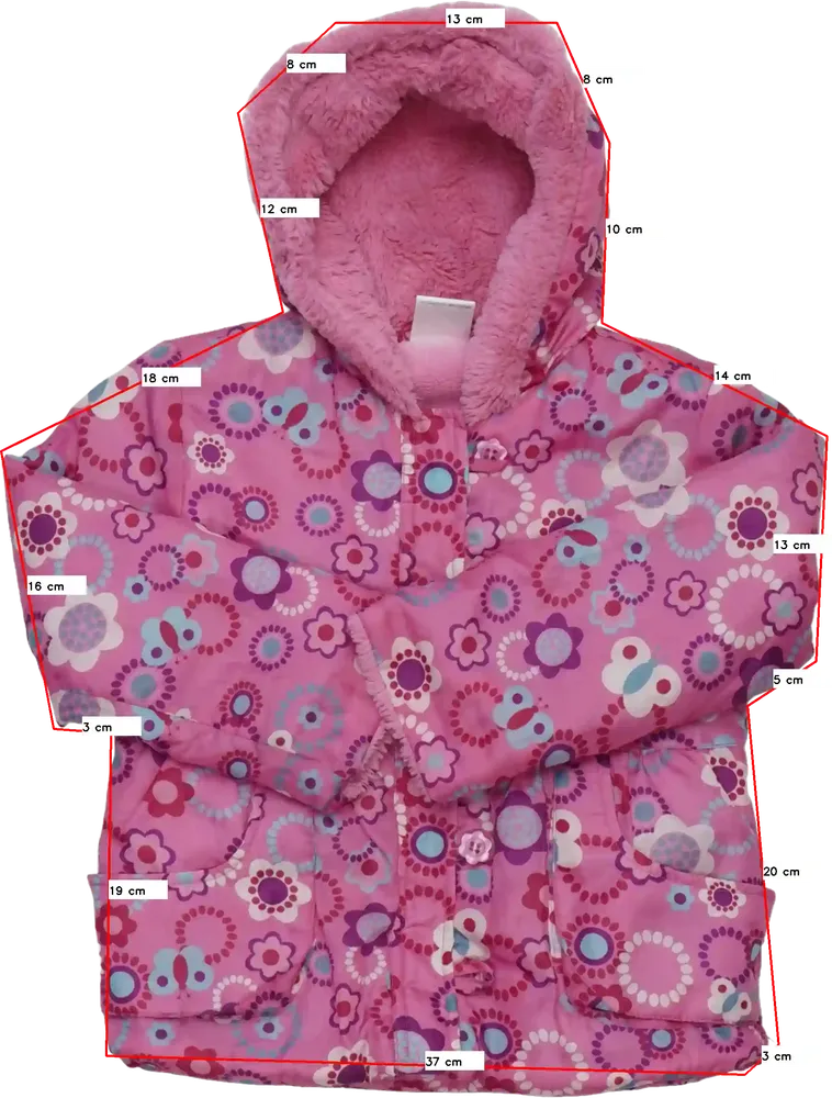 Rózsaszín Ladybird Átmeneti kabát EU 92 / UK 2 év / US 2T