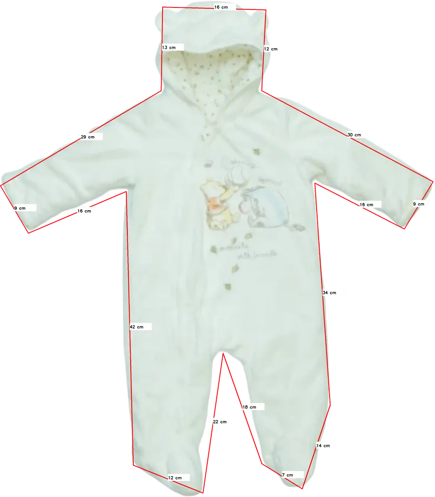 Fehér Disney Baby overál EU 68 / UK 3-6 hónap / US 3-6 hónap