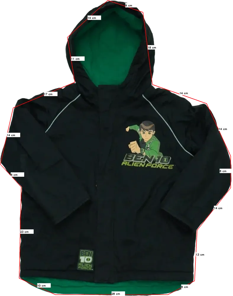 Black Cartoon Network Coat EU 110 / UK 5 years / US 5 years/XS