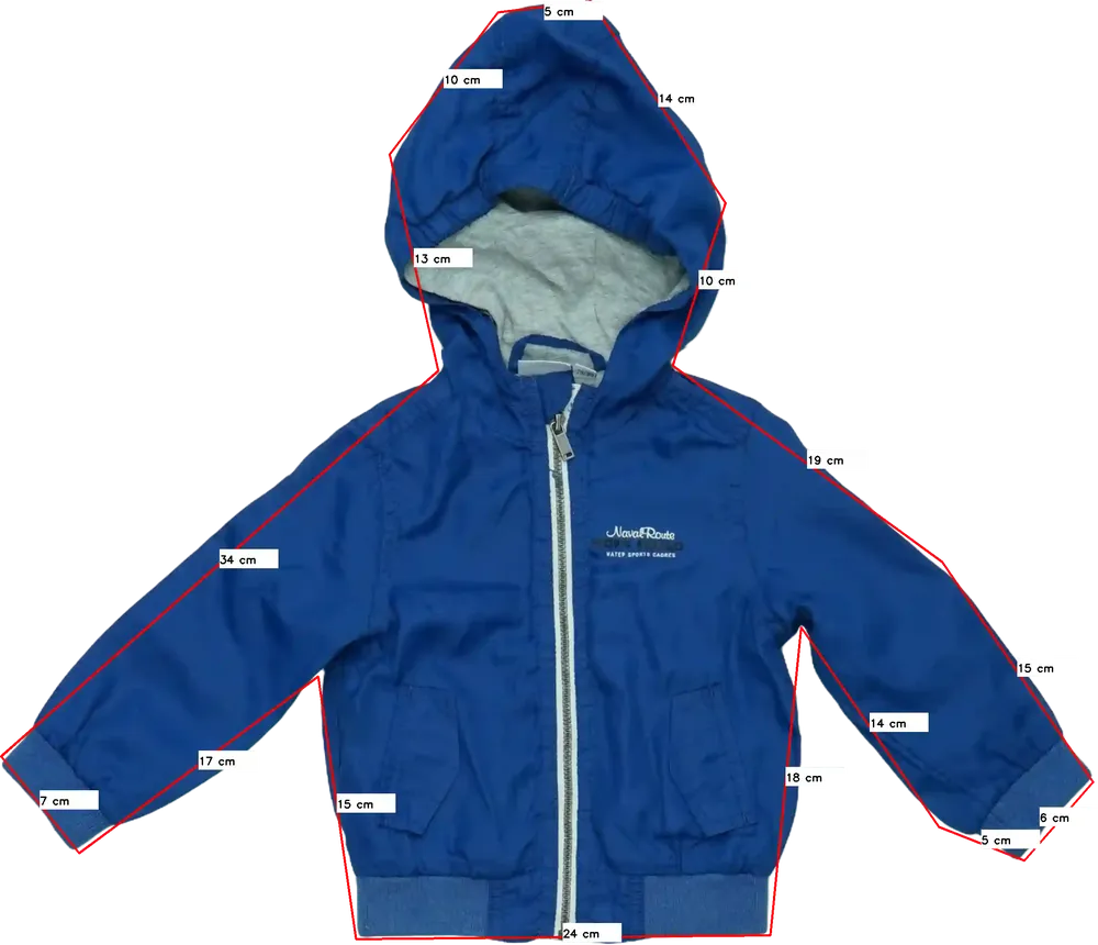 Kék Impidimpi Széldzseki EU 80 / UK 9-12 hónap / US 12 hónap