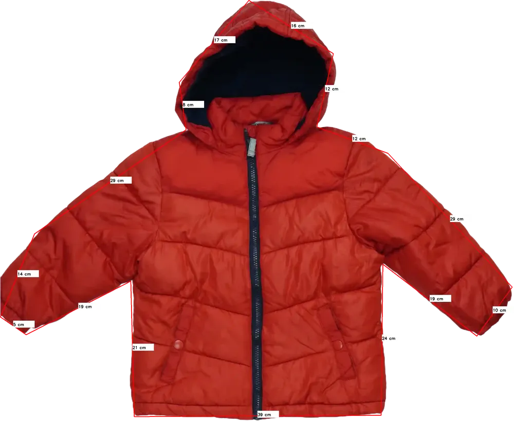 Piros George Télikabát EU 104 / UK 4 év / US 4T/XS