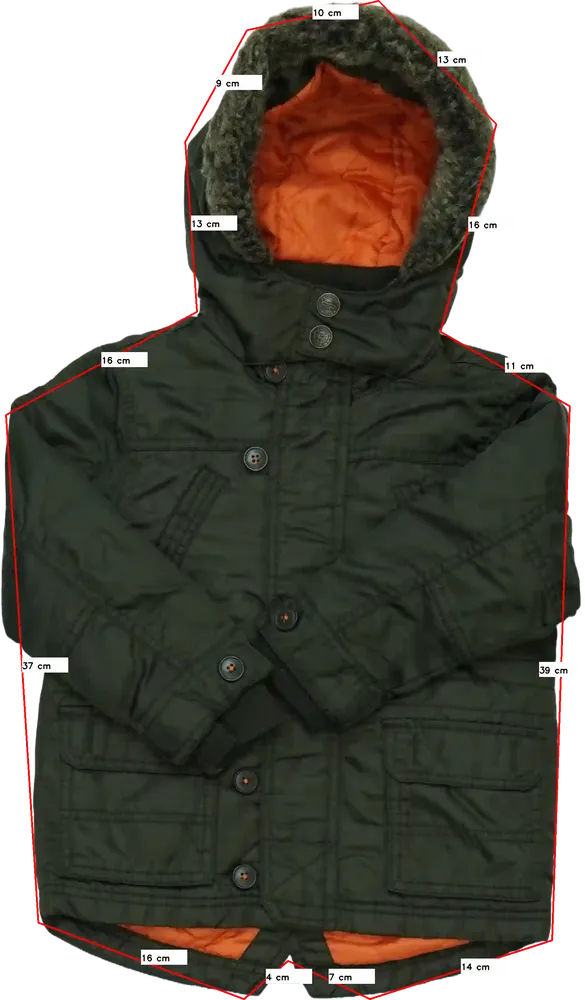 Zöld George Átmeneti kabát EU 98 / UK 3 év / US 3T