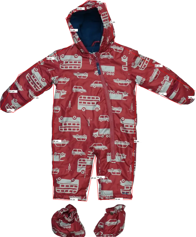 Piros Kite Baby overál EU 80 / UK 9-12 hónap / US 12 hónap