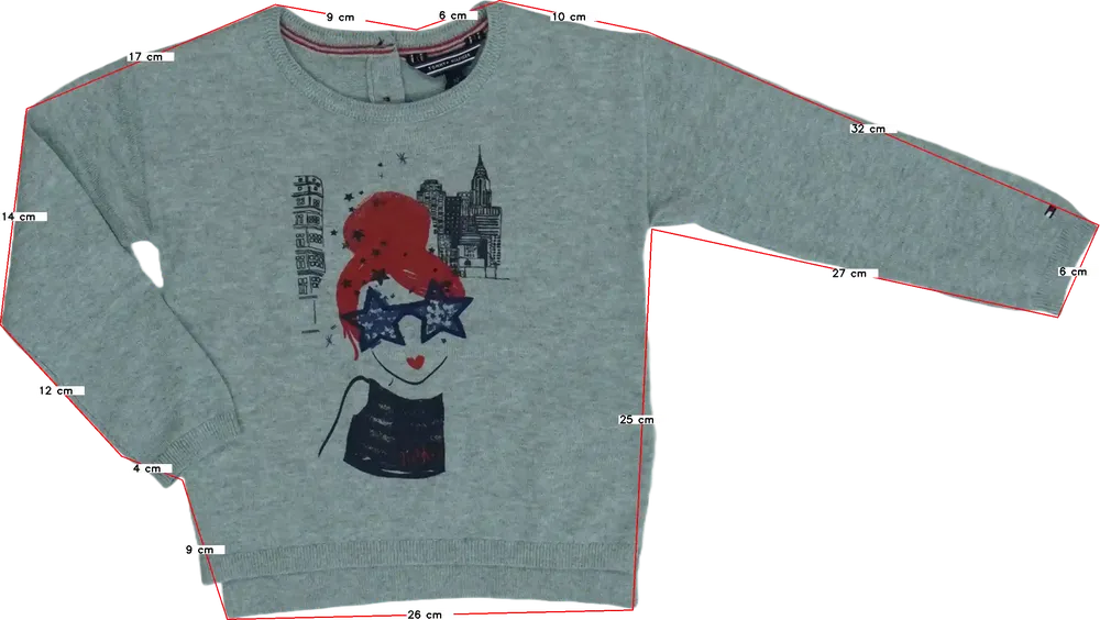 Szürke Tommy Hilfiger Kötött pulcsi EU 92 / UK 2 év / US 2T