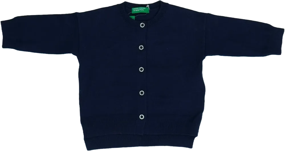 Kék Benetton Kardigán EU 74 / UK 6-9 hónap / US 6-9 hónap