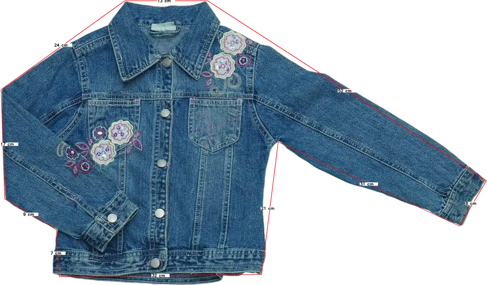 Kék Pretty Girl Farmerdzseki EU 122 / UK 7 év / US 7 év/M