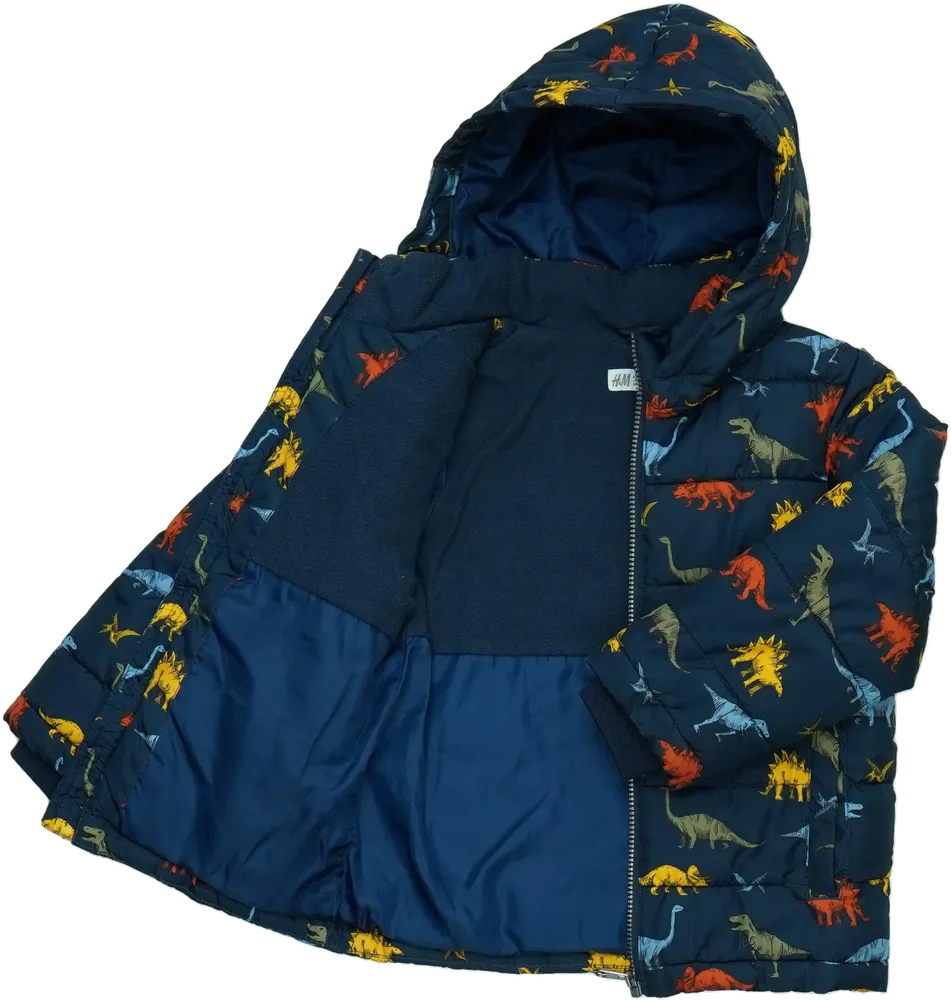 Kék H&amp;M Télikabát EU 116 / UK 6 év / US 6 év/S